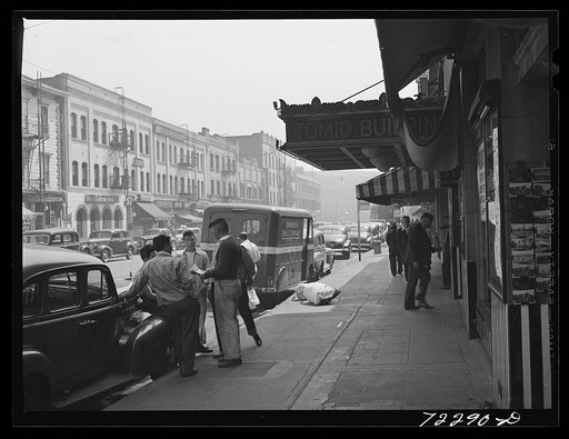 Los Angeles, California. Street scene in Little Tokyo