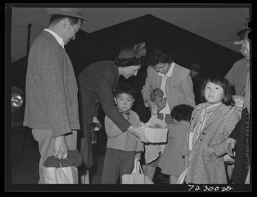 Los Angeles, California. The evacuation of Japanese-Americans from West coast areas under United States Army war emergency order
