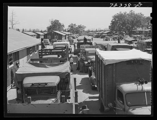 Santa Anita reception center, Los Angeles County, California. The evacuation of Japanese and Japanese-Americans from West coast areas under United States Army war emergency order