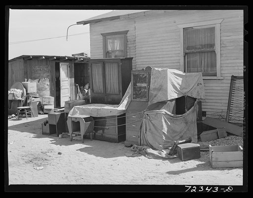 Los Angeles County, California. Furniture of a Japanese farmer who faces evacuation from West coast area under United States Army war emergency order. This farmer will try to sell his belongings; failing in that, he can store his goods, either privately or in a government warehouse