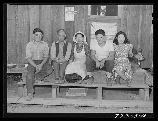 Los Angeles County, California. A Japanese farm family subject to evacuation from the West coast area under United States Army war emergency order