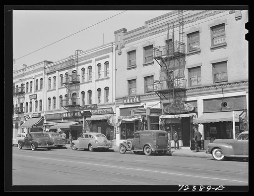Los Angeles, California. Street scene in Little Tokyo