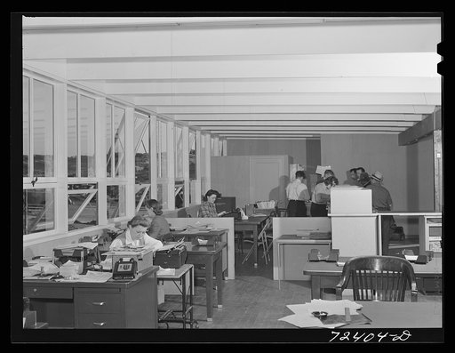 Vallejo, California. FSA (Farm Security Administration) defense housing project. Main office in the administration building