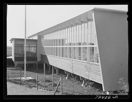 Vallejo, California. FSA (Farm Security Administration) defense housing project. Detail of the restaurant