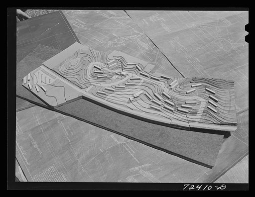 Untitled photo, possibly related to: Vallejo, California. FSA (Farm Security Administration) defense housing project. Site model