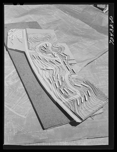 Vallejo, California. FSA (Farm Security Administration) defense housing project. Site model