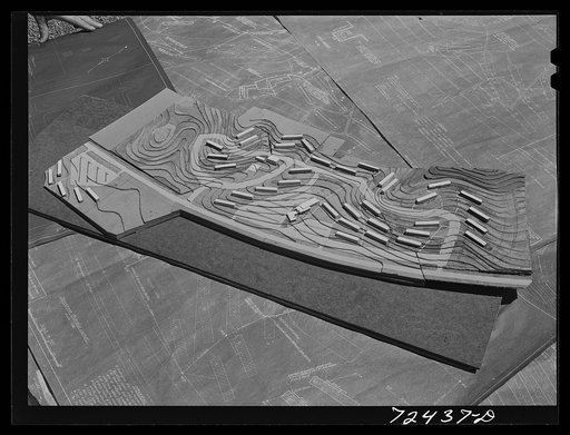 Vallejo, California. FSA (Farm Security Administration) defense housing project. Site model
