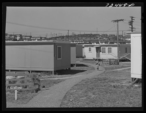 Vallejo, California. FSA (Farm Security Administration) defense housing project. Single-family demountable houses