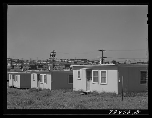 Vallejo, California. FSA (Farm Security Administration) defense housing project. Demountable houses for single families