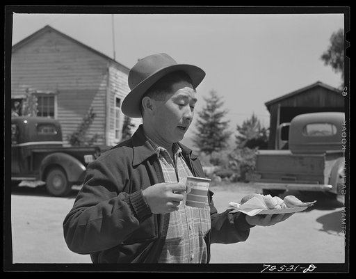 San Benito County, California. Japanese-Americans at picnic
