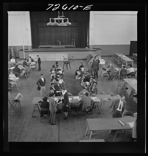 Untitled photo, possibly related to: Salinas, California. Japanese-Americans getting information concerning evacuation orders