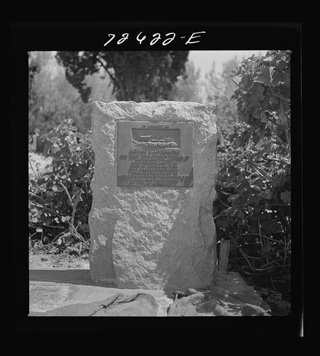 Mission San Jose, California. Tomb of Robert Livermore, pioneer settler of the Livermore Valley