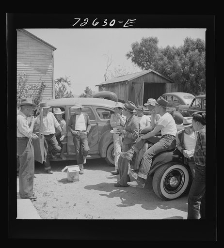 San Benito County, California. Japanese-Americans at picnic while they wait for final evacuation orders