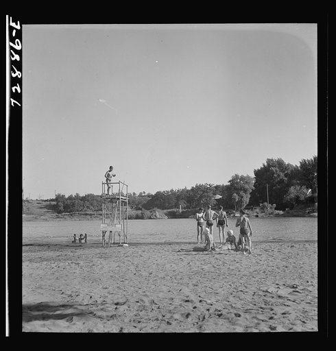 Untitled photo, possibly related to: Redding, California. A free municipal beach on the Sacramento River