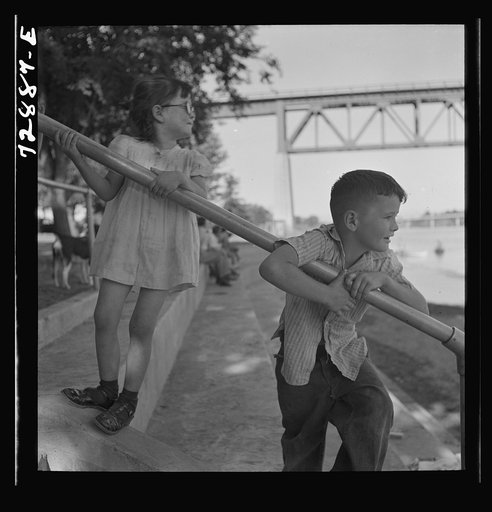 Untitled photo, possibly related to: Redding, California. Youngster at the beach