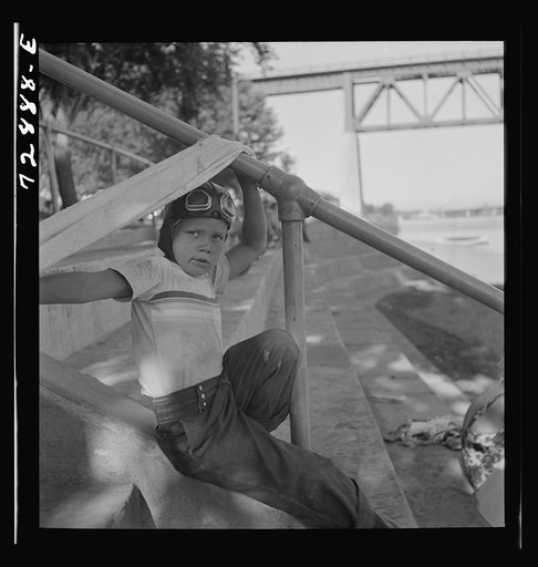 Redding, California. Youngster at the beach