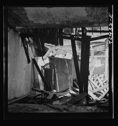 Untitled photo, possibly related to: Kennett, California. Old bank vault. Now a town of about twenty persons. Kennett was once a booming gold mining town. After completion of Shasta Dam it will be inundated
