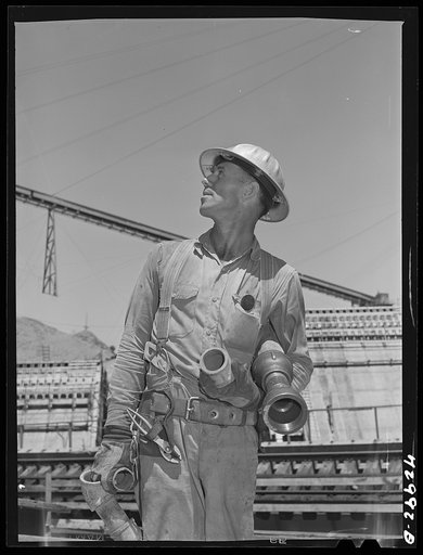 Shasta Dam, Shasta County, California. Pipe-fitter