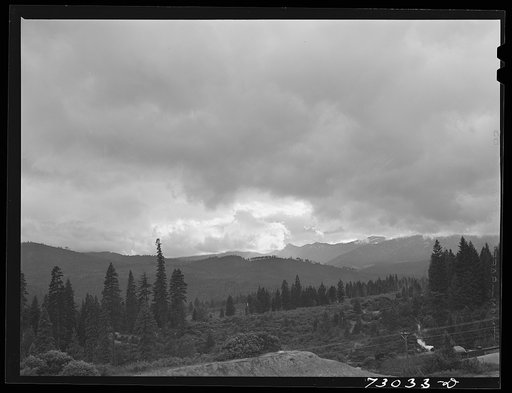 Untitled photo, possibly related to: Shasta County, California. Mountain ranges