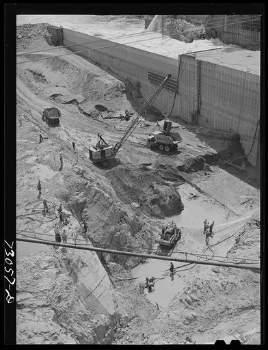 Shasta Dam, Shasta County, California. Excavation work