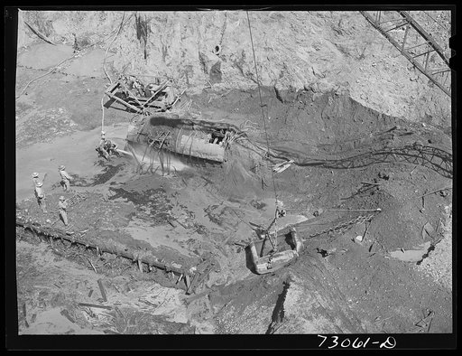 Shasta Dam, Shasta County, California. Excavation work