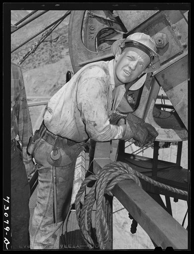 Shasta Dam, Shasta County, California. Grease monkey