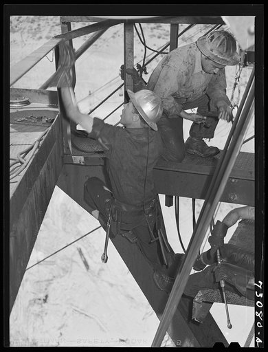 Shasta Dam, Shasta County, California. Grease monkey
