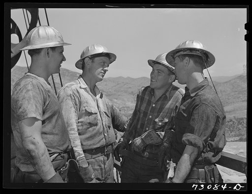Shasta Dam, Shasta County, California. Workmen
