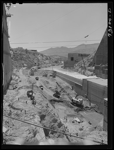 Shasta Dam, Shasta County, California. Excavation work