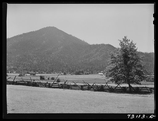 Jackson County, Oregon. Mountain meadows and farm land