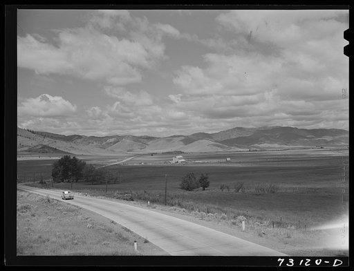 Siskiyou County, California. Highway through the valley