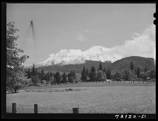Untitled photo, possibly related to: Shasta County, California. Mount Shasta