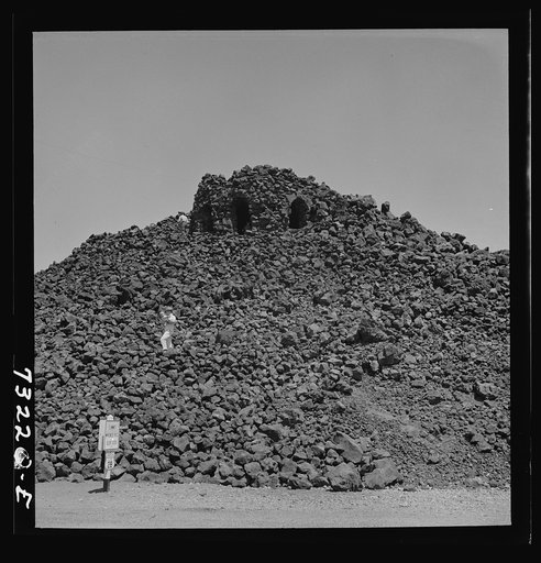 Untitled photo, possibly related to: Lane County, Oregon. The Dee Wright observation point in the lava fields