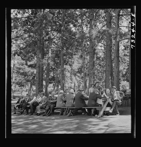 Untitled photo, possibly related to: Klamath Falls, Oregon. Sunday afternoon in the city park