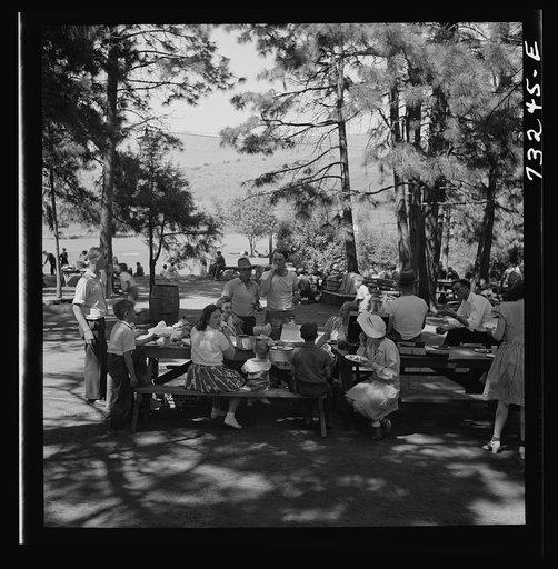 Untitled photo, possibly related to: Klamath Falls, Oregon. Sunday afternoon in the city park