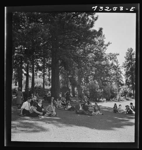 Klamath Falls, Oregon. Sunday afternoon in the city park