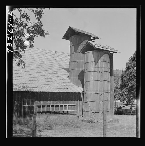 Jackson County, Oregon. Barn and silo