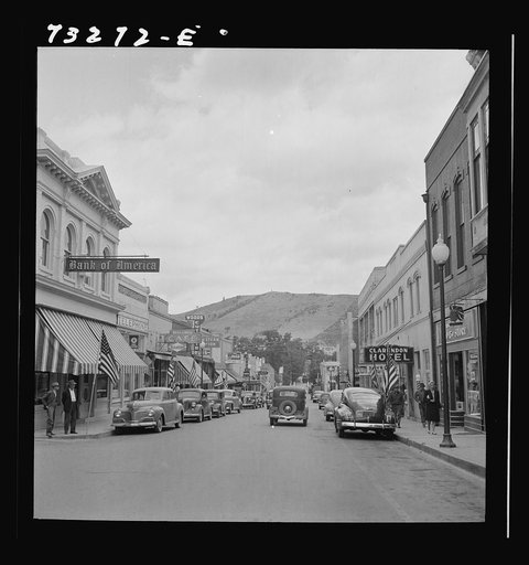 Yreka, California. On the main street. Yreka is the county seat of a county rich in mineral deposits