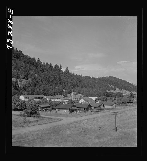 Oakridge, Oregon. Residences in a lumbering and tourist center