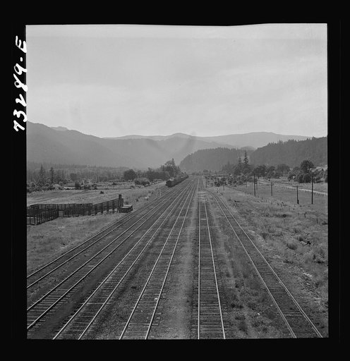 Oakridge, Oregon. Railroad tracks