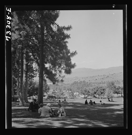 Untitled photo, possibly related to: Klamath Falls, Oregon. Sunday afternoon in the city park