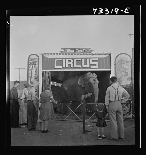 Klamath Falls, Oregon. Circus day