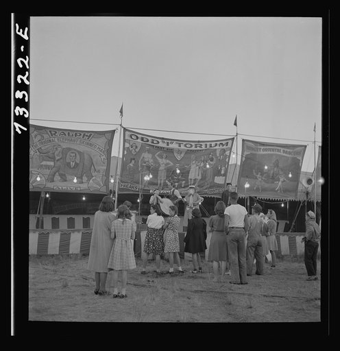 Untitled photo, possibly related to: Klamath Falls, Oregon. Circus day