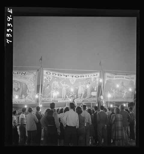 Klamath Falls, Oregon. Sideshow of the circus