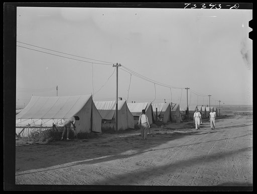 Nyssa, Oregon. FSA (Farm Security Administration) mobile camp which is now occupied by Japanese-Americans who have been evacuated from coastal regions