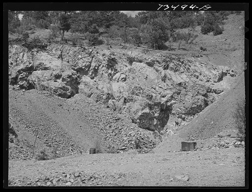 Grant County, Oregon. Site of chrome ore mining operations
