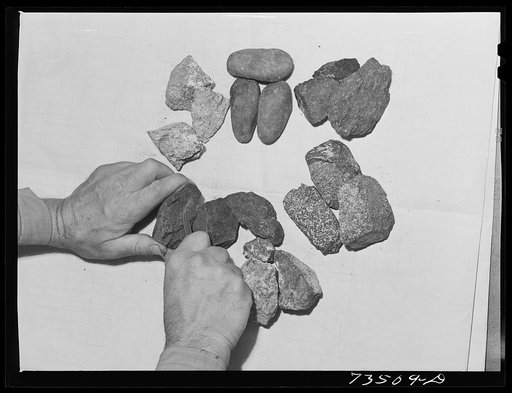 Seneca, Oregon. Samples of chrome ore