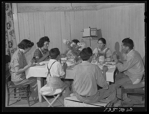 Untitled photo, possibly related to: Nyssa, Oregon. Japanese-American family who were evacuated from a coastal are and who now live and work on a farm