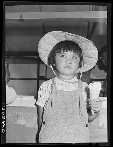 Nyssa, Oregon. FSA (Farm Security Administration) mobile camp. Japanese-American child who lives at the camp