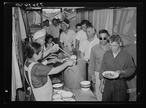 Nyssa, Oregon. FSA (Farm Security Administration) mobile camp. Cooperative mess halls of the Japanese-Americans